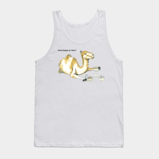 Camel drinking a cup of tea Tank Top